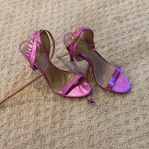 Chic Pink Strappy Heels